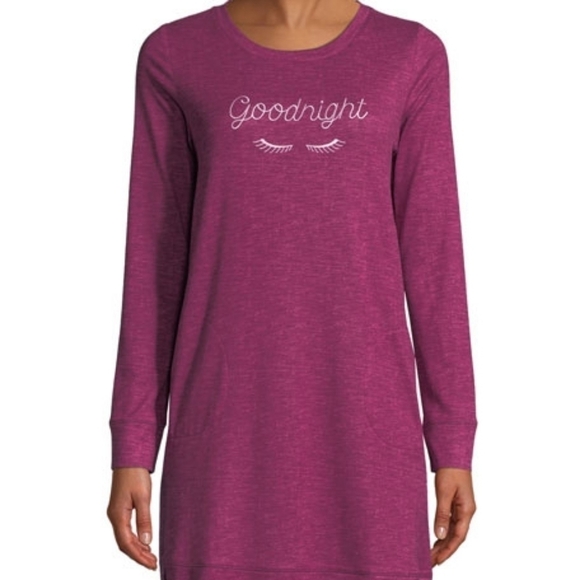 Kate Spade Goodnight Soft Pocket Sleep Shirt Medium
